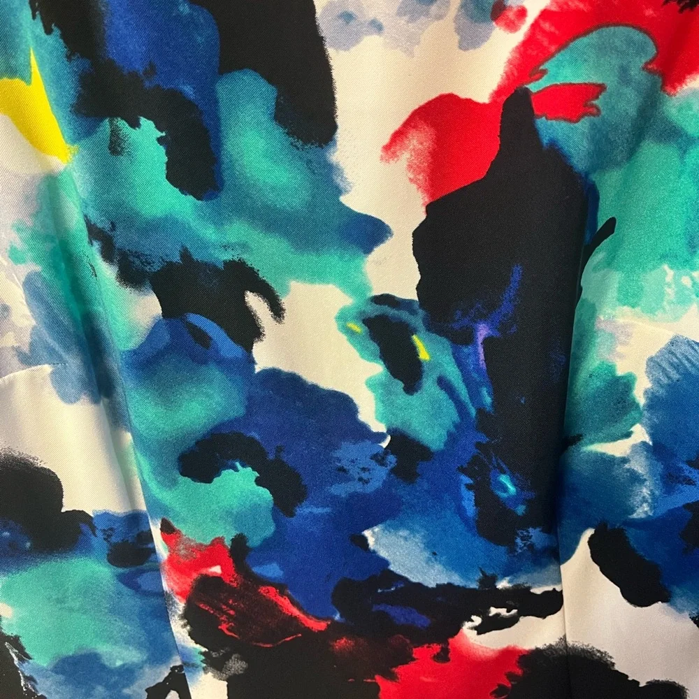 Mario Serrani‎ abstract floral shift dress